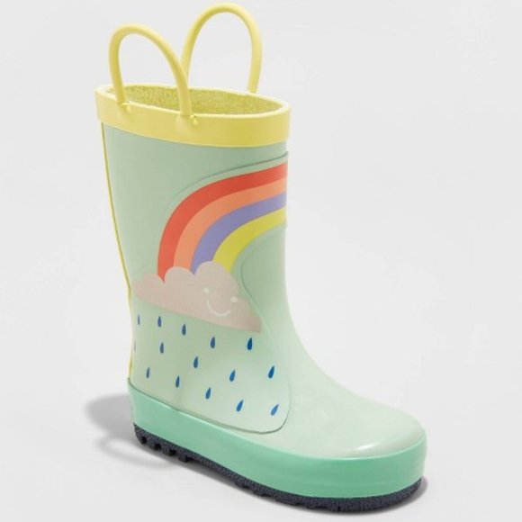 Winnie Rain Boots Rainbows Cat Jack 